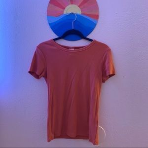 Coral/Pink Short Sleeve Top-H&M